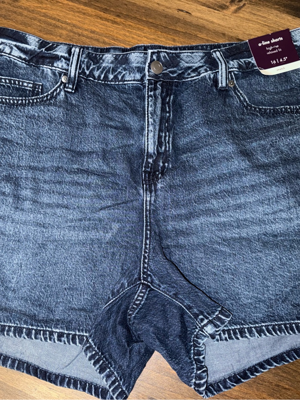 Ava & Viv Faded Indigo Denim Shorts